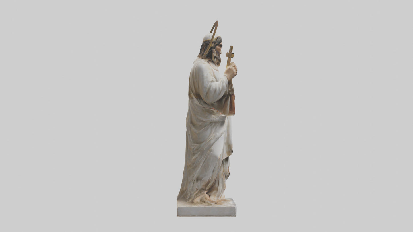 3D model Early Christian Martyr statue model VR / AR / low-poly
