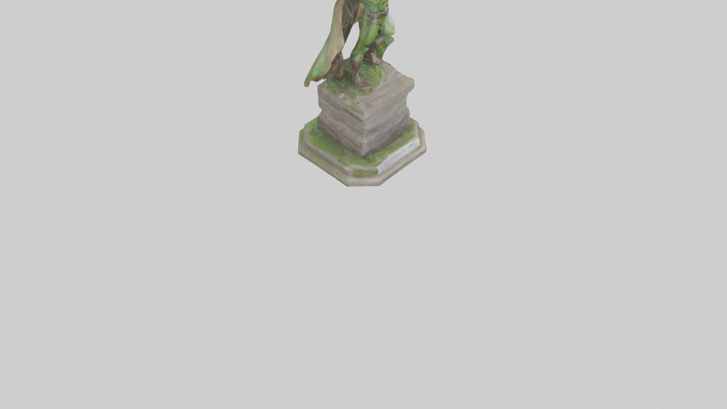 3D model Earth Awareness Hero Statue model VR / AR / low-poly