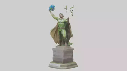 3D model Earth Awareness Hero Statue model VR / AR / low-poly
