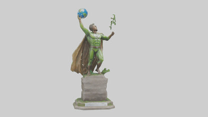 3D model Earth Awareness Hero Statue model VR / AR / low-poly