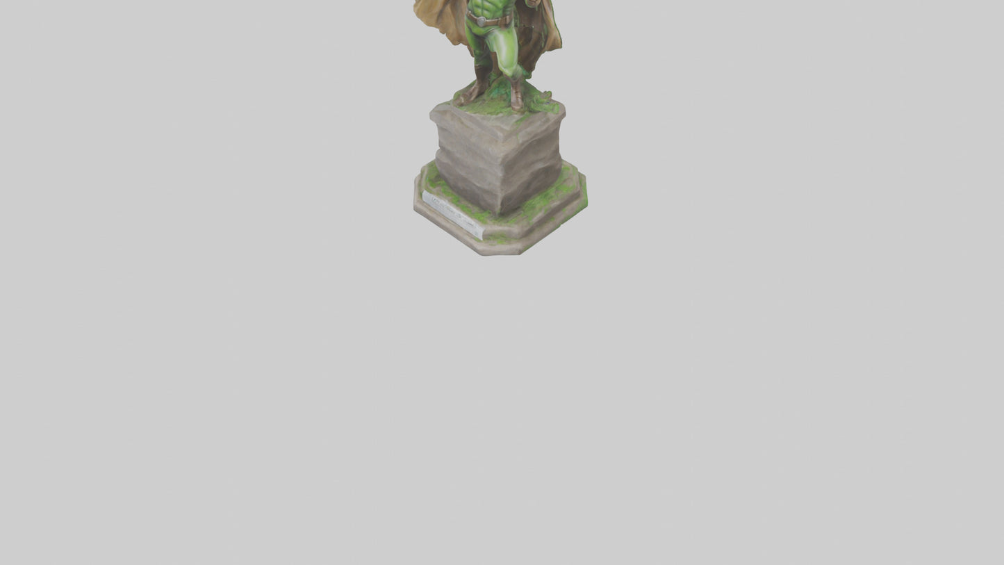 3D model Earth Awareness Hero Statue model VR / AR / low-poly