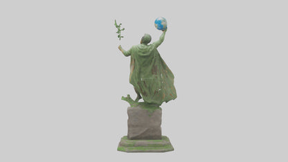 3D model Earth Awareness Hero Statue model VR / AR / low-poly