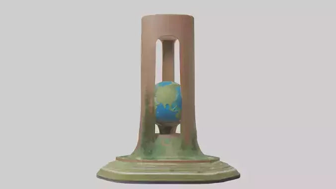 Earth Conservation Monument model VR / AR / low-poly