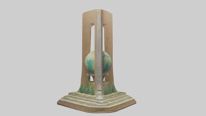 Earth Conservation Monument model VR / AR / low-poly