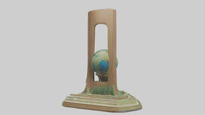 Earth Conservation Monument model VR / AR / low-poly