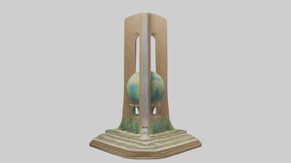 Earth Conservation Monument model VR / AR / low-poly