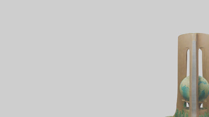 Earth Conservation Monument model VR / AR / low-poly