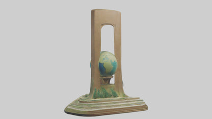 Earth Conservation Monument model VR / AR / low-poly