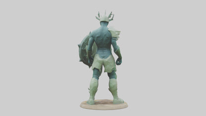 Earth Defender Sculpture model 3D model