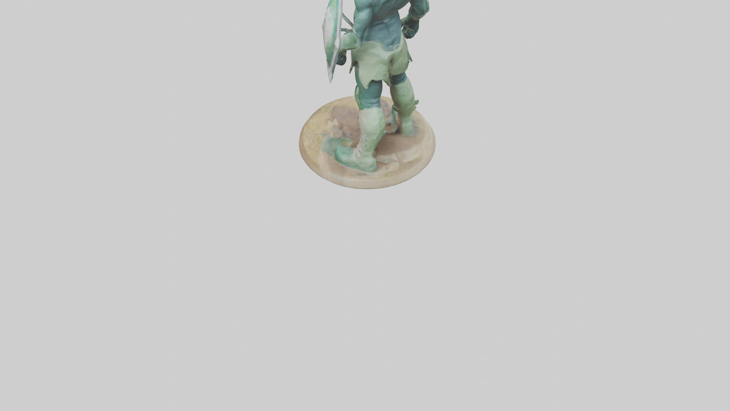 Earth Defender Sculpture model 3D model