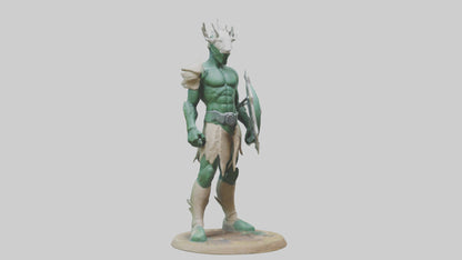 Earth Defender Sculpture model 3D model