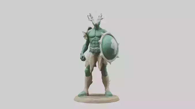 Earth Defender Sculpture model 3D model