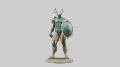Earth Defender Sculpture model 3D model