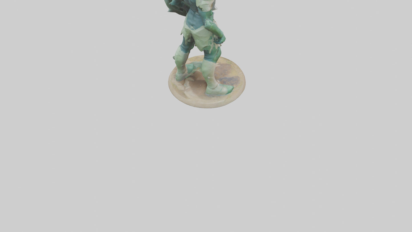 Earth Defender Sculpture model 3D model
