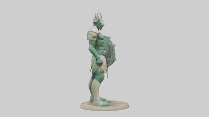 Earth Defender Sculpture model 3D model