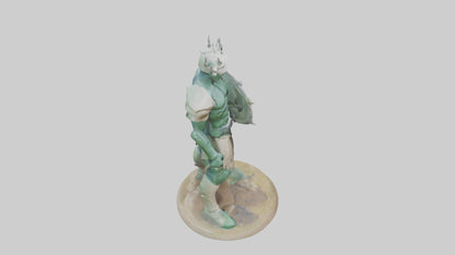 Earth Defender Sculpture model 3D model
