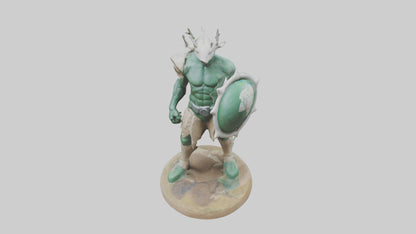 Earth Defender Sculpture model 3D model