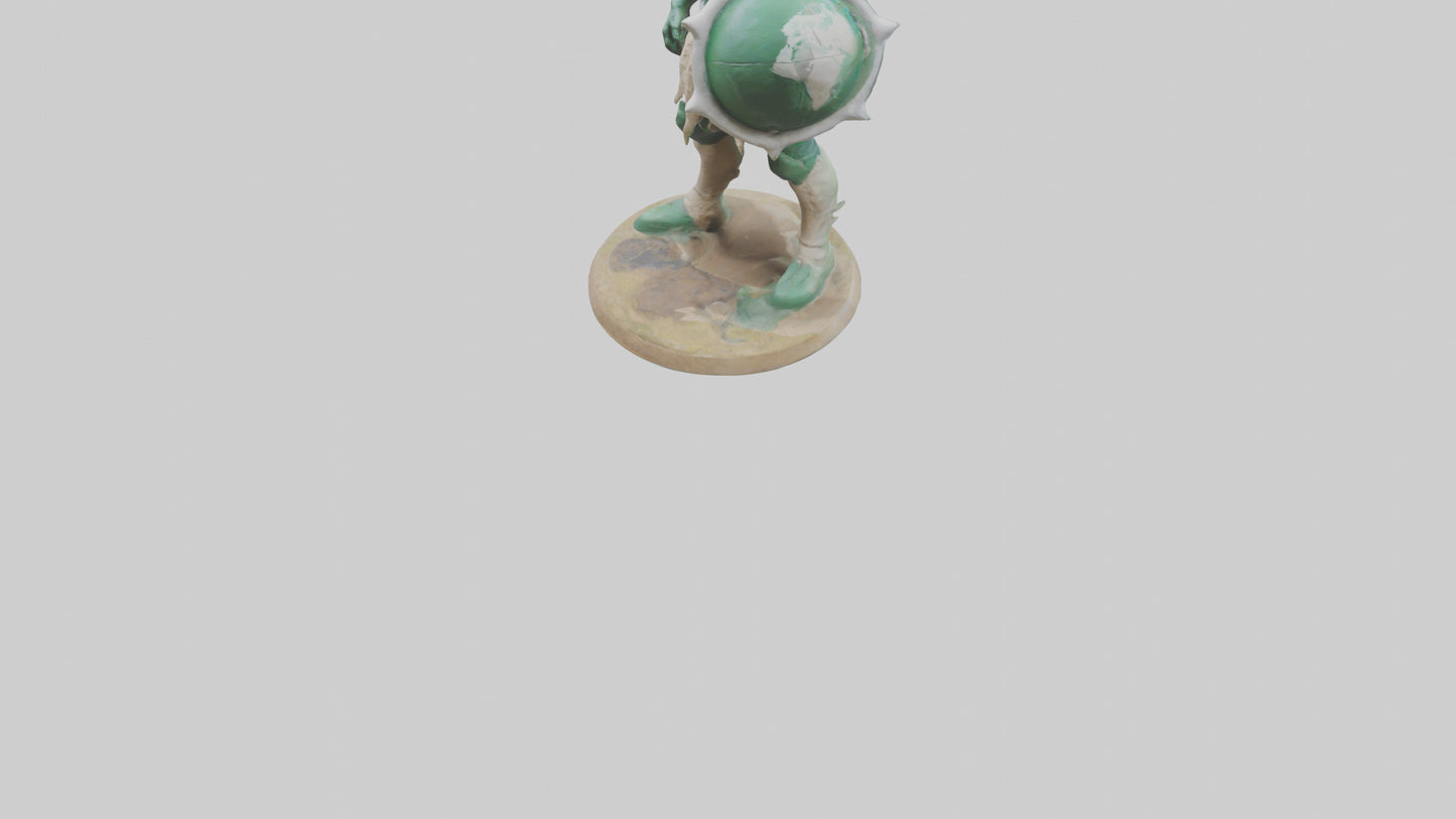 Earth Defender Sculpture model 3D model