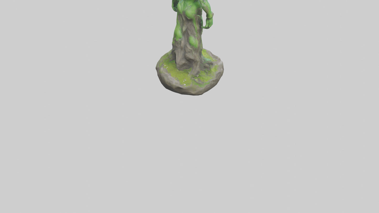 Earth Elemental statue model VR / AR / low-poly