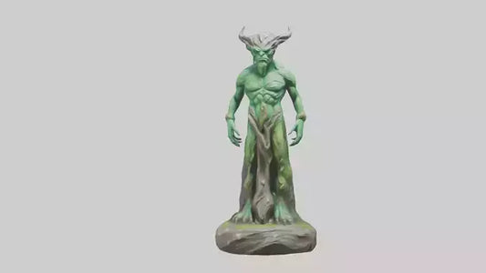 Earth Elemental statue model VR / AR / low-poly