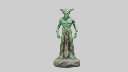 Earth Elemental statue model VR / AR / low-poly