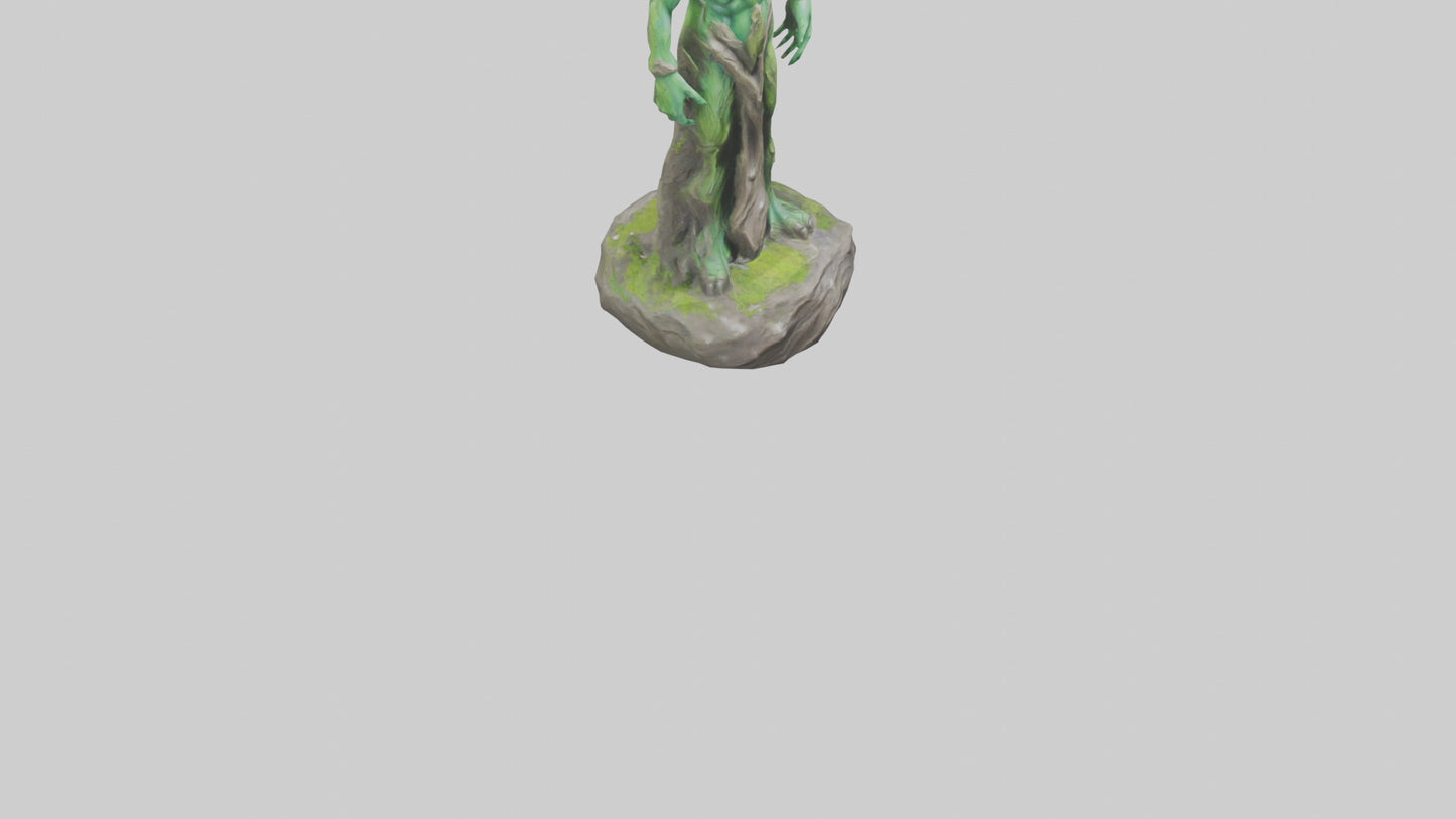 Earth Elemental statue model VR / AR / low-poly