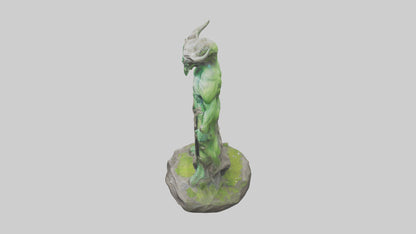 Earth Elemental statue model VR / AR / low-poly