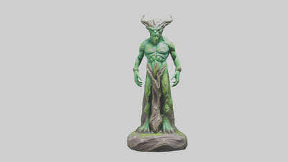 Earth Elemental statue model VR / AR / low-poly
