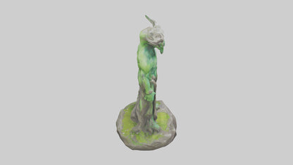 Earth Elemental statue model VR / AR / low-poly