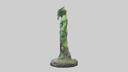 Earth Elemental statue model VR / AR / low-poly