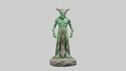 Earth Elemental statue model VR / AR / low-poly