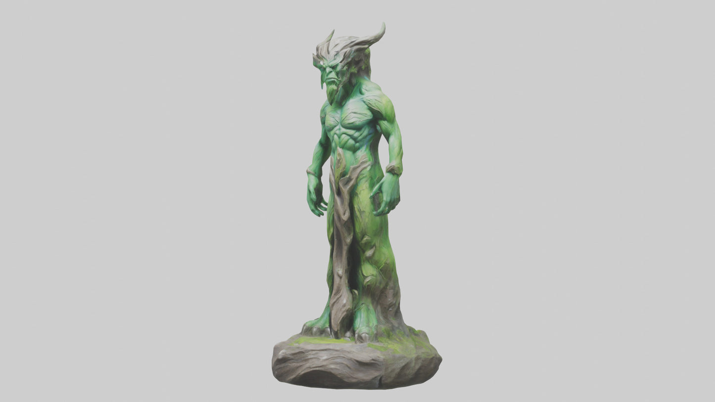 Earth Elemental statue model VR / AR / low-poly