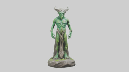 Earth Elemental statue model VR / AR / low-poly
