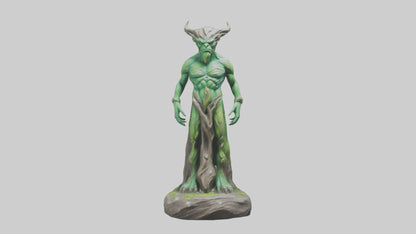 Earth Elemental statue model VR / AR / low-poly