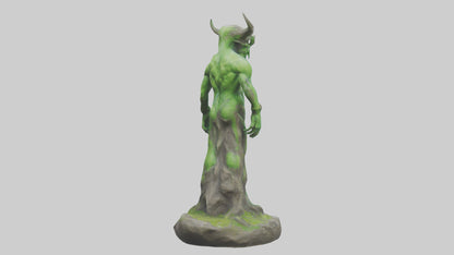 Earth Elemental statue model VR / AR / low-poly
