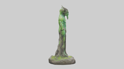 Earth Elemental statue model VR / AR / low-poly