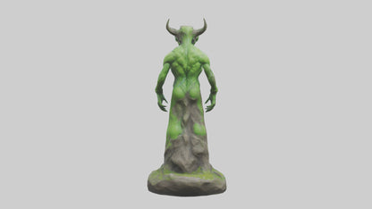 Earth Elemental statue model VR / AR / low-poly