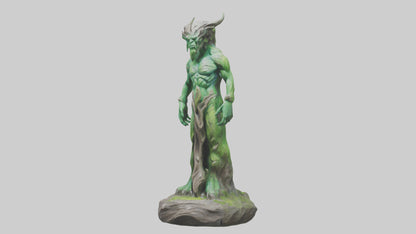 Earth Elemental statue model VR / AR / low-poly