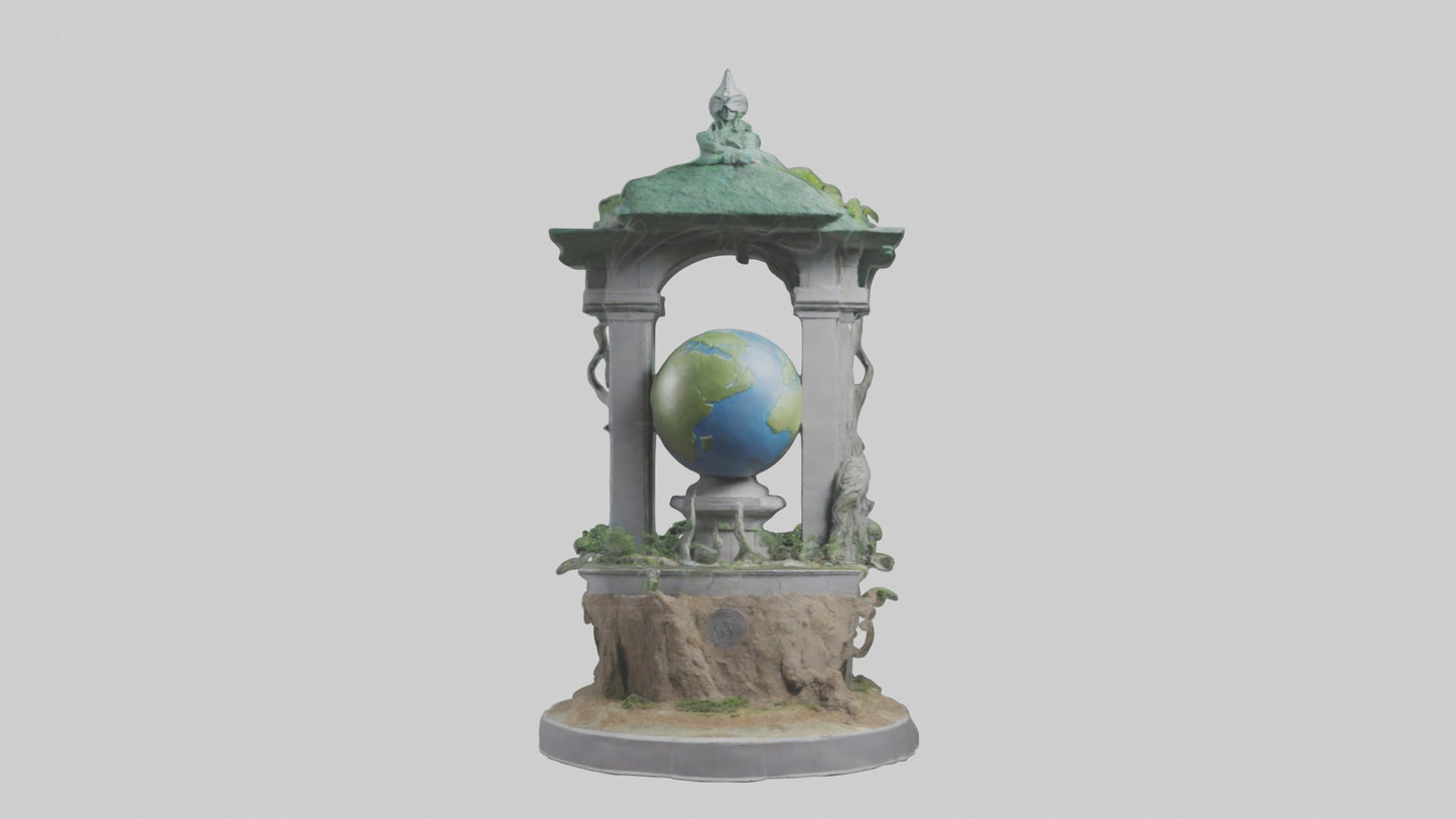 Earth Guardians Monument model VR / AR / low-poly