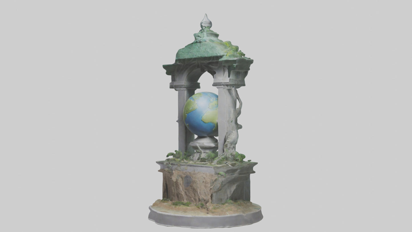 Earth Guardians Monument model VR / AR / low-poly