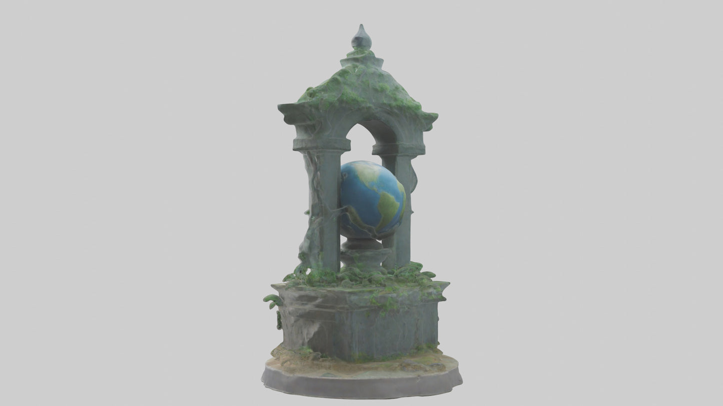Earth Guardians Monument model VR / AR / low-poly