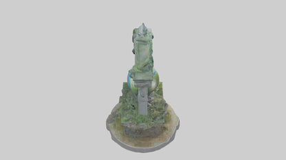 Earth Guardians Monument model VR / AR / low-poly