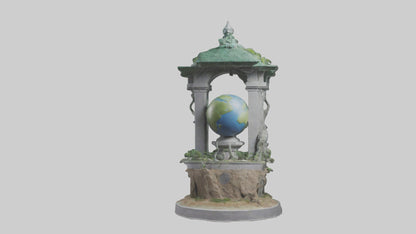 Earth Guardians Monument model VR / AR / low-poly