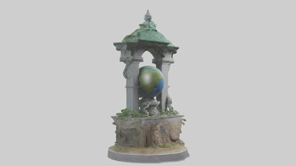 Earth Guardians Monument model VR / AR / low-poly