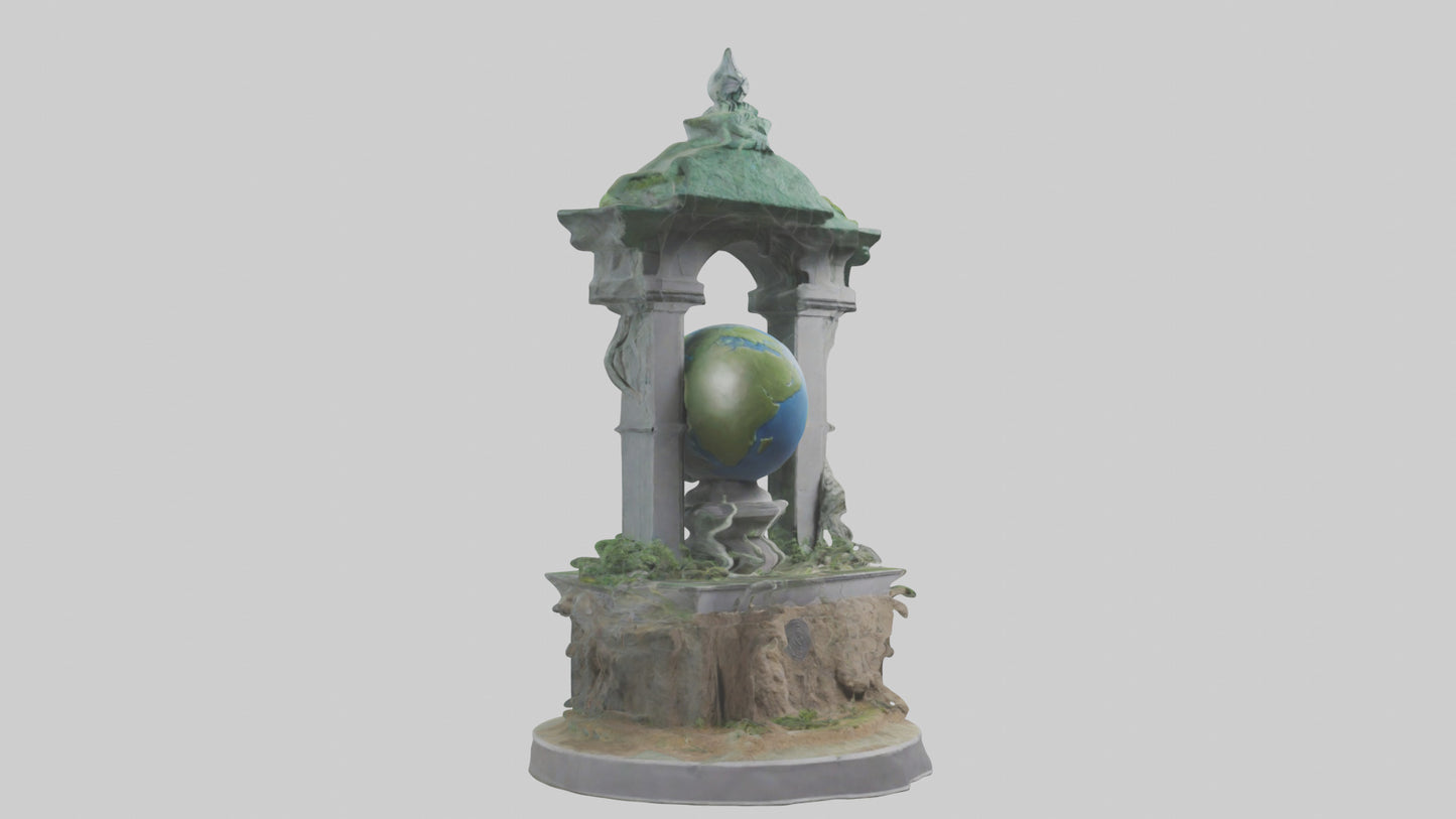 Earth Guardians Monument model VR / AR / low-poly