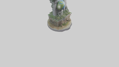 Earth Guardians Monument model VR / AR / low-poly