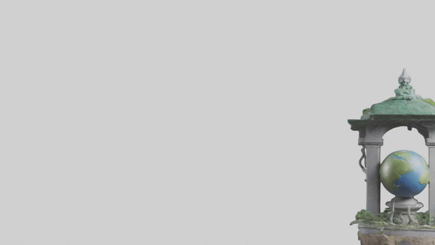 Earth Guardians Monument model VR / AR / low-poly