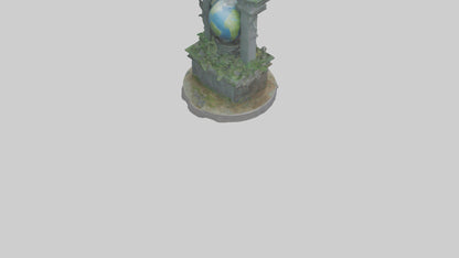 Earth Guardians Monument model VR / AR / low-poly