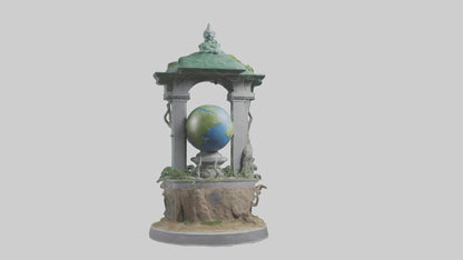 Earth Guardians Monument model VR / AR / low-poly