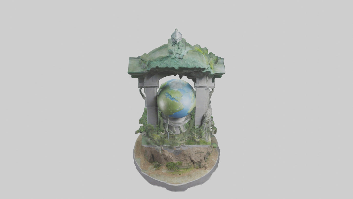 Earth Guardians Monument model VR / AR / low-poly